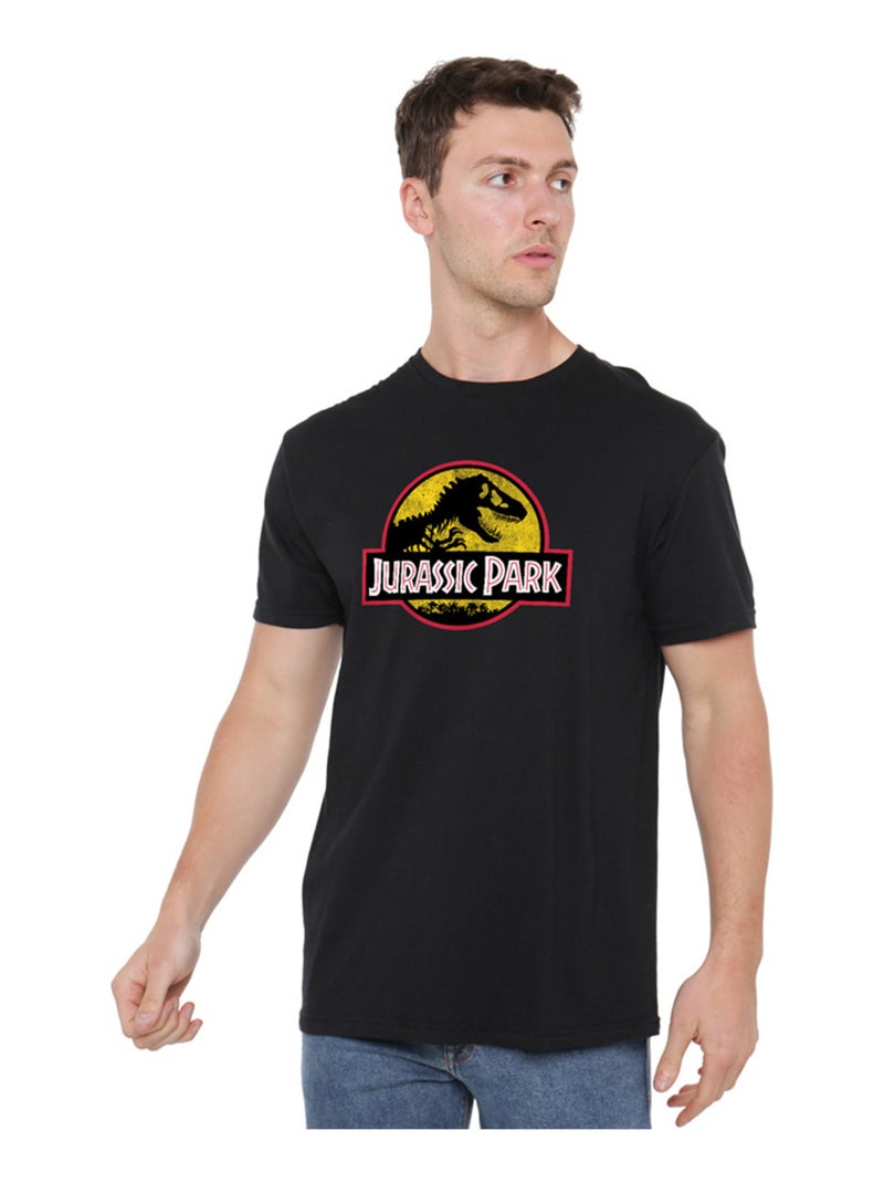 T-shirt motif logo - jurassic park Noir - Kiabi