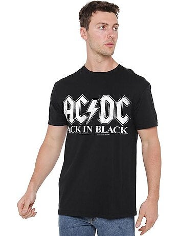 T-shirt motif logo back in black - ac/dc
