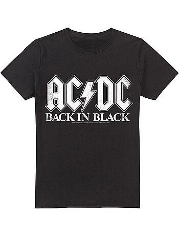 T-shirt motif logo back in black - ac/dc