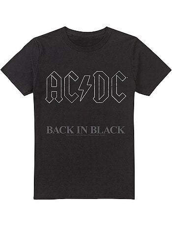 T-shirt motif logo back in black - ac/dc