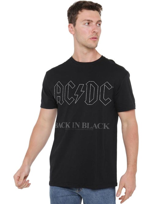 T-shirt motif logo back in black - ac/dc - Kiabi