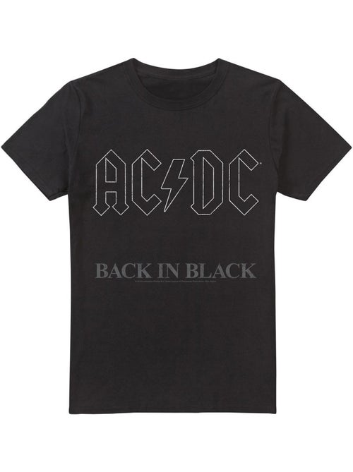 T-shirt motif logo back in black - ac/dc - Kiabi