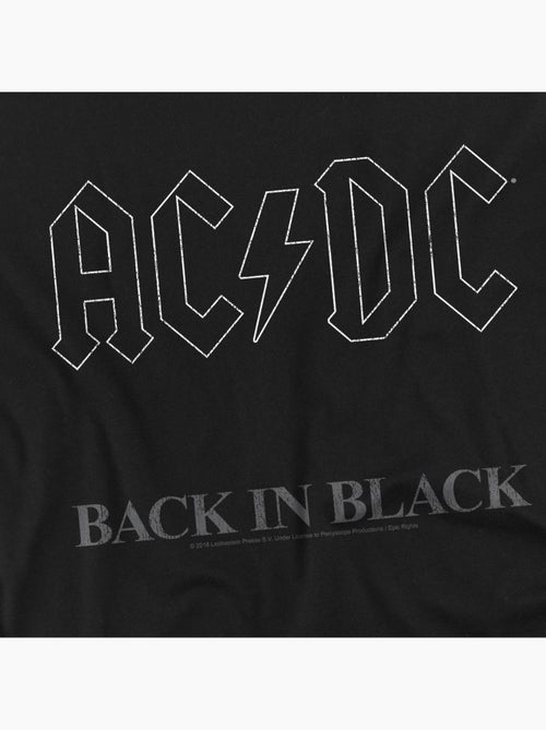 T-shirt motif logo back in black - ac/dc - Kiabi