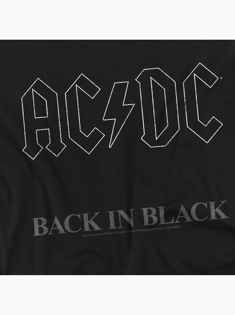 T-shirt motif logo back in black - ac/dc Noir - Kiabi