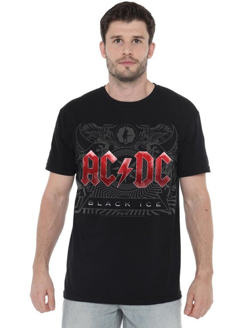 T-shirt motif logo black ice - ac/dc - Kiabi