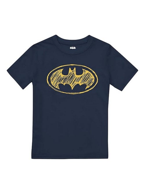 T-shirt motif logo griffonné - batman - Kiabi T-shirt motif logo griffonné - batman - Kiabi