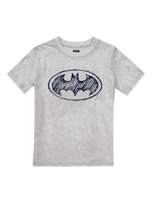 T-shirt motif logo griffonné - batman - Kiabi T-shirt motif logo griffonné - batman - Kiabi
