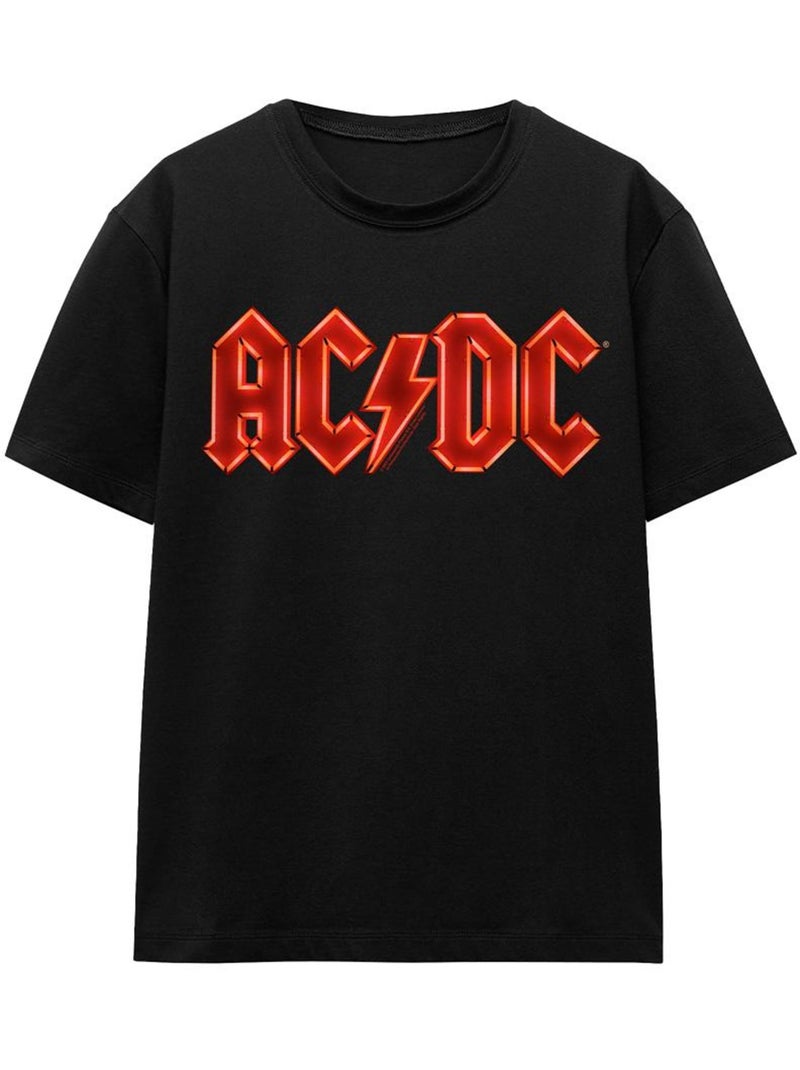 T-shirt motif logo pwr-up - ac/dc Noir - Kiabi