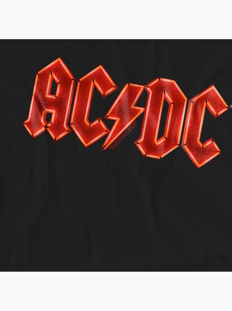 T-shirt motif logo pwr-up - ac/dc Noir - Kiabi