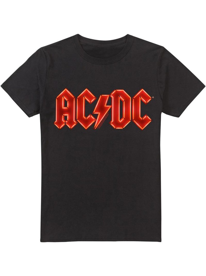 T-shirt motif logo pwr-up - ac/dc Noir - Kiabi