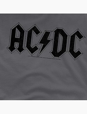 T-shirt motif logo usé - ac/dc
