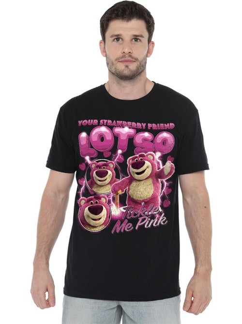 T-shirt motif lotso motif/style hommage strawberry - toy story (lotso) - Kiabi