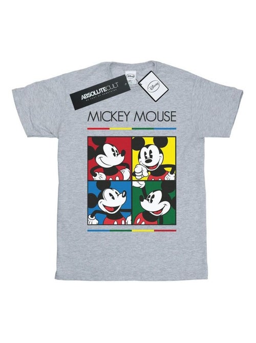 T-shirt motif mickey mouse motif/style carré - disney - Kiabi