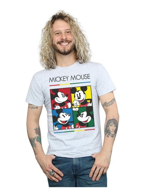 T-shirt motif mickey mouse motif/style carré - disney - Kiabi