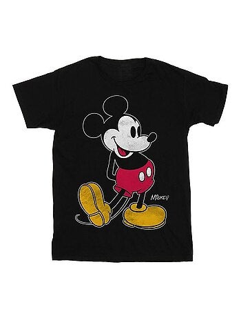 T-shirt motif mickey mouse motif/style coup de pied - disney