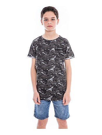 T-shirt motif militaire NIMON garçon