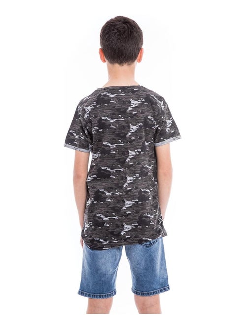 T-shirt motif militaire NIMON garçon - Kiabi