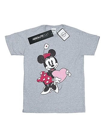 T-shirt motif minnie mouse motif/style cœur - disney