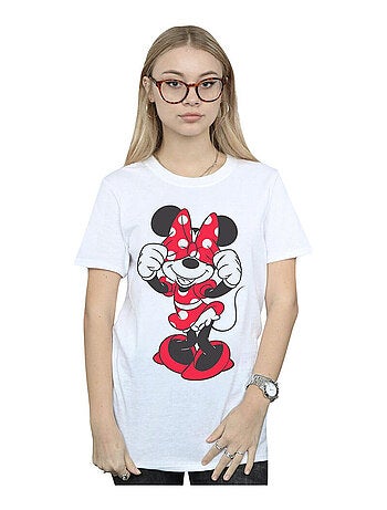 T-shirt motif minnie mouse motif/style nœud - disney
