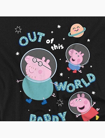 T-shirt motif papa pig out of this world - peppa pig (occasion: fête des pères)