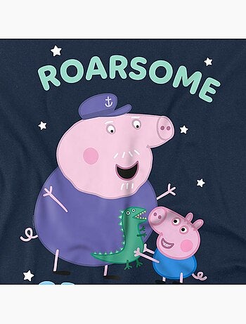 T-shirt motif papy pig roarsome - peppa pig (george pig, papy pig)