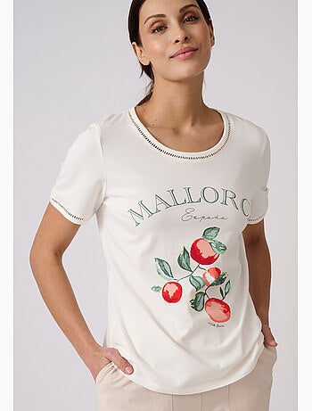 T-shirt motif placé - damart