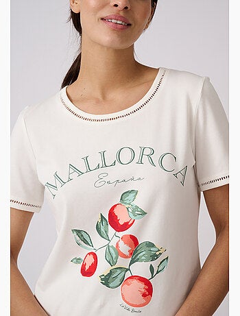 T-shirt motif placé - damart