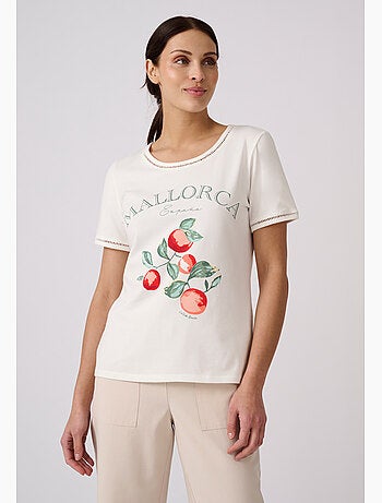 T-shirt motif placé - damart