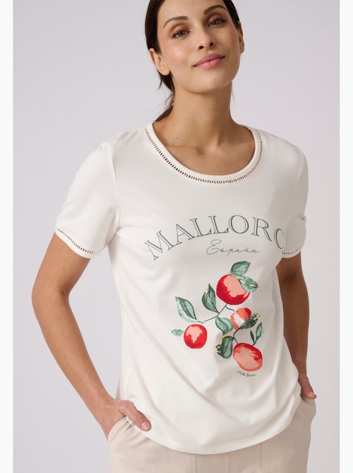 T-shirt motif placé - damart - Kiabi T-shirt motif placé - damart - Kiabi