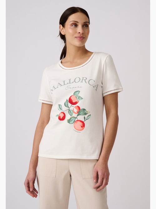 T-shirt motif placé - damart - Kiabi T-shirt motif placé - damart - Kiabi