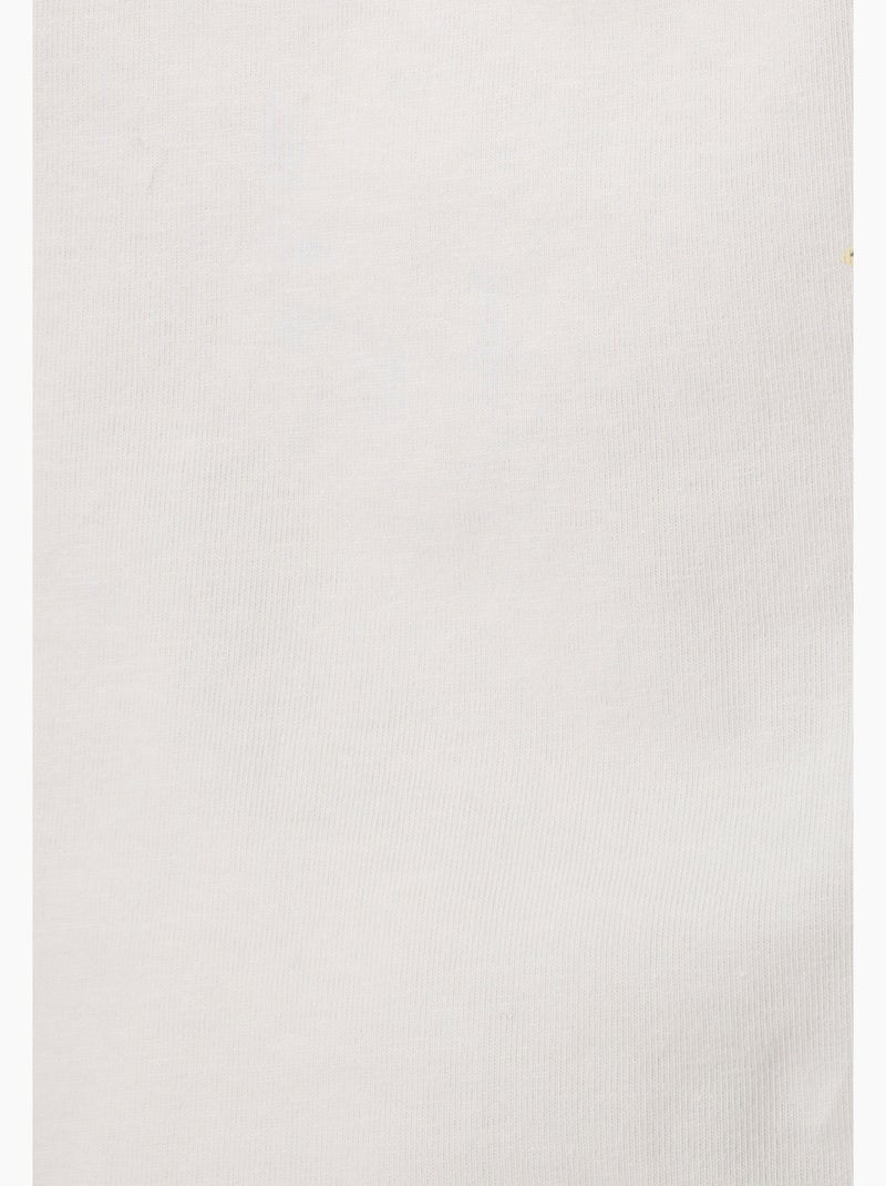 T-shirt motif placé - damart Blanc - Kiabi