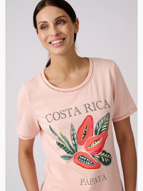 T-shirt motif placé - damart - Kiabi T-shirt motif placé - damart - Kiabi