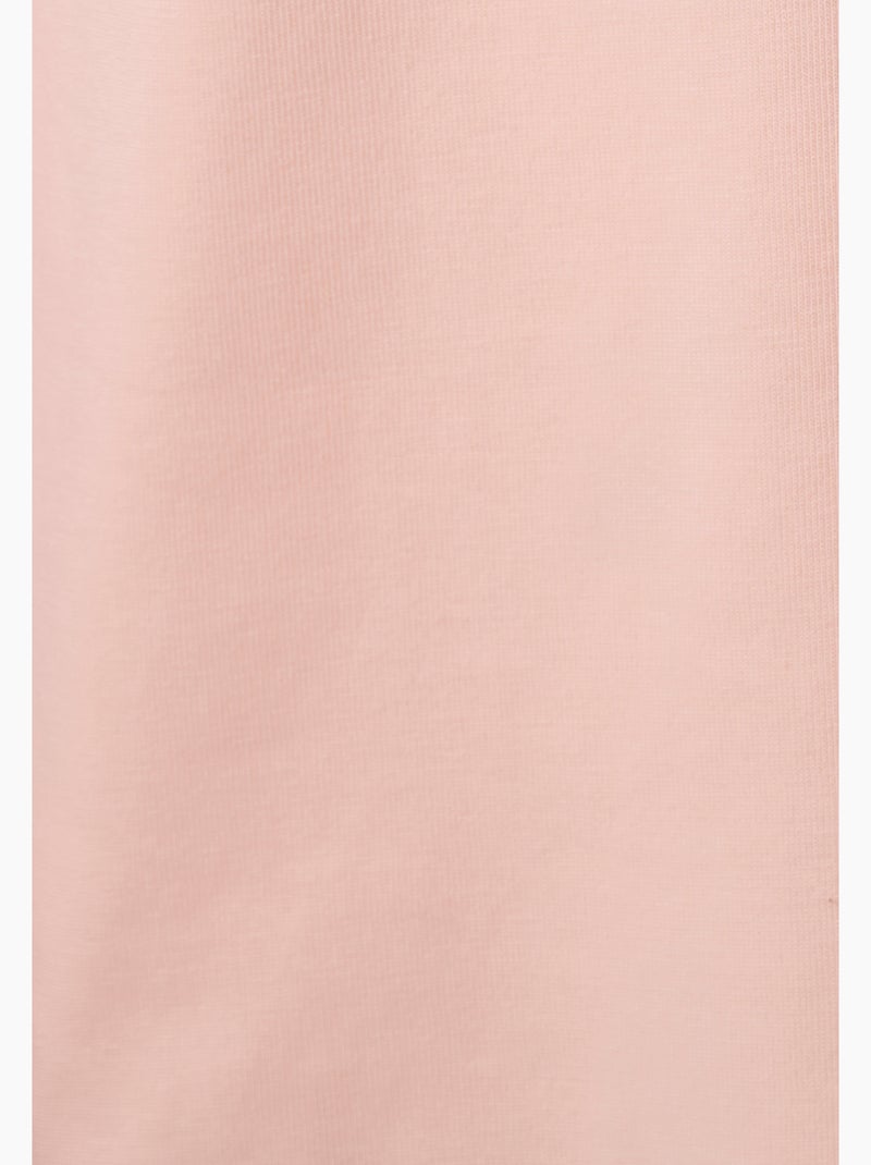 T-shirt motif placé - damart Rose clair - Kiabi