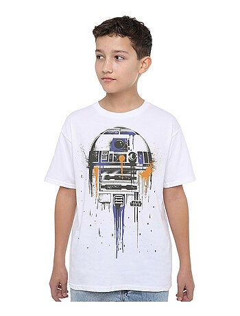 T-shirt motif r2-d2 dégoulinant - la guerre des étoiles (r2-d2)