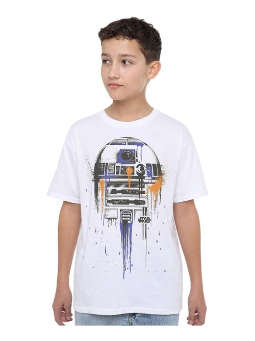 T-shirt motif r2-d2 dégoulinant - la guerre des étoiles (r2-d2) - Kiabi T-shirt motif r2-d2 dégoulinant - la guerre des étoiles (r2-d2) - Kiabi