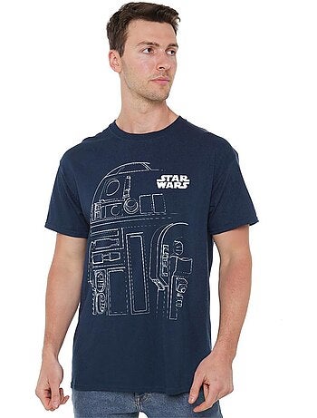 T-shirt motif r2-d2 motif/style contour - la guerre des étoiles (r2-d2)