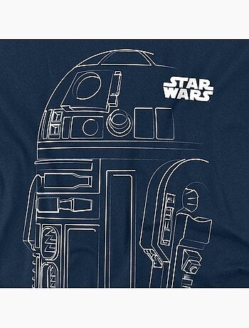 T-shirt motif r2-d2 motif/style contour - la guerre des étoiles (r2-d2)