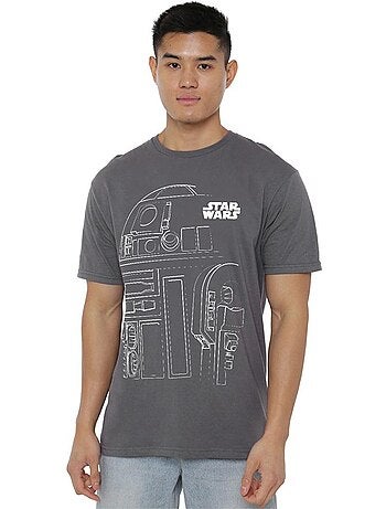 T-shirt motif r2-d2 motif/style contour - la guerre des étoiles (r2-d2)