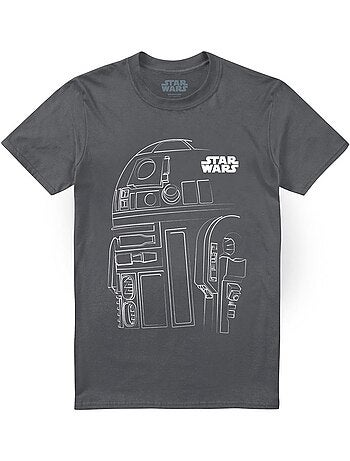 T-shirt motif r2-d2 motif/style contour - la guerre des étoiles (r2-d2)
