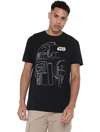 T-shirt motif r2-d2 motif/style contour - la guerre des étoiles (r2-d2)