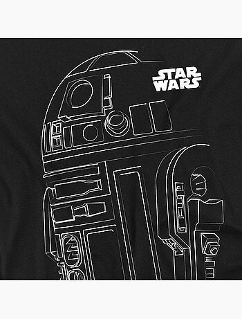 T-shirt motif r2-d2 motif/style contour - la guerre des étoiles (r2-d2)