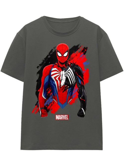 T-shirt motif symbiote venin - homme araignée (symbiote venom) - Kiabi