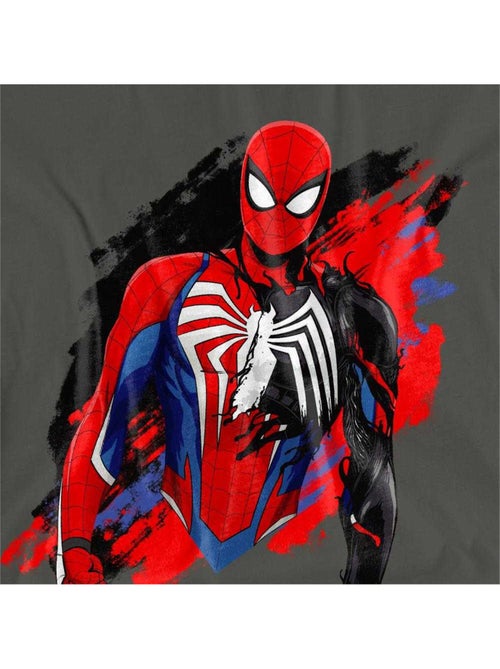 T-shirt motif symbiote venin - homme araignée (symbiote venom) - Kiabi