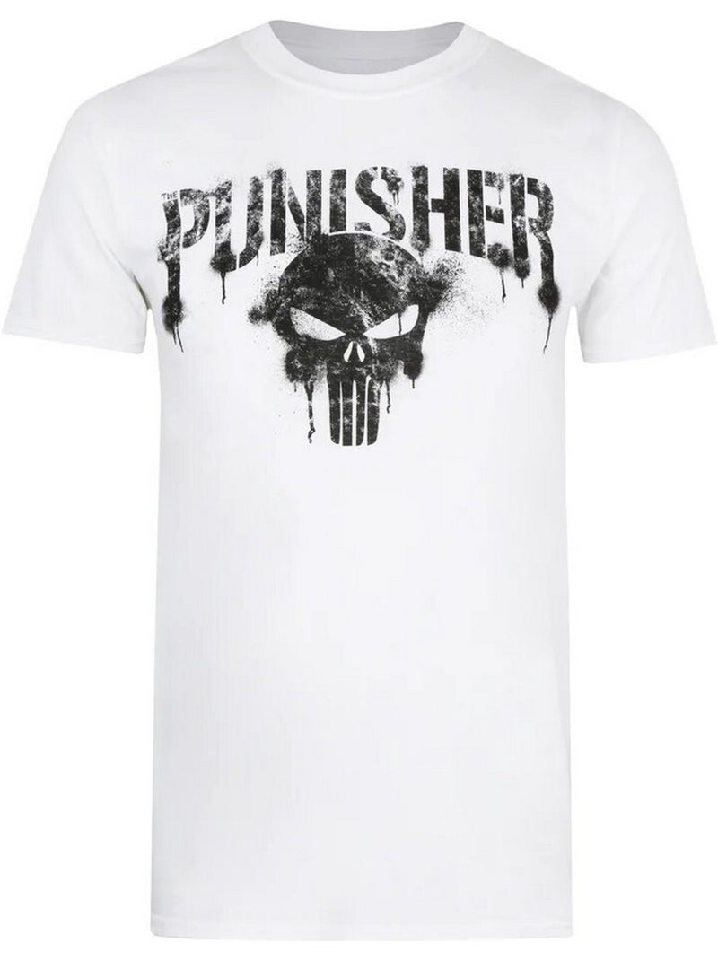 T-shirt motif texte - le punisseur Blanc - Kiabi