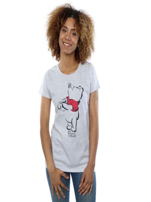 T-shirt motif winnie l'ourson motif/style croquis - disney - Kiabi
