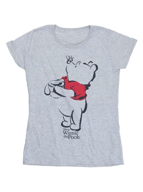 T-shirt motif winnie l'ourson motif/style croquis - disney - Kiabi