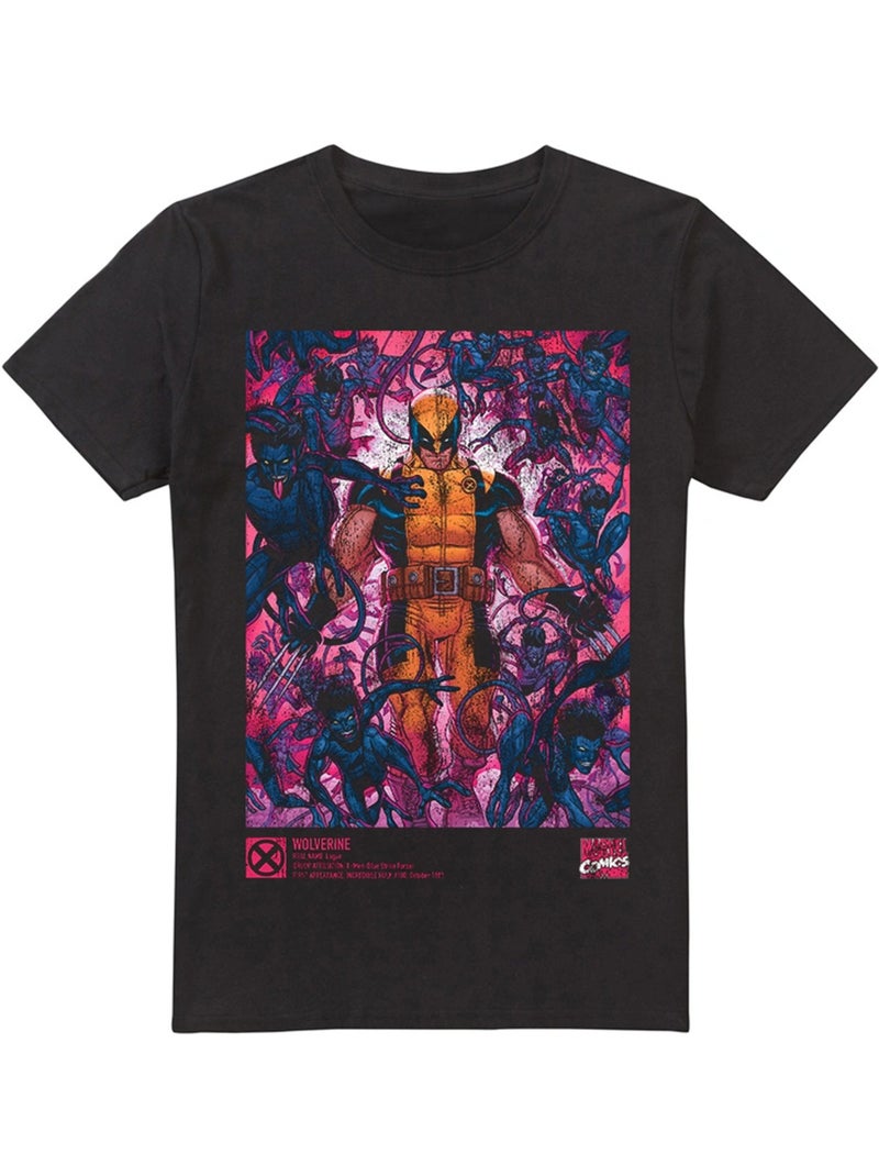 T-shirt motif wolverine et diablo - marvel (wolverine et diablo) Noir - Kiabi