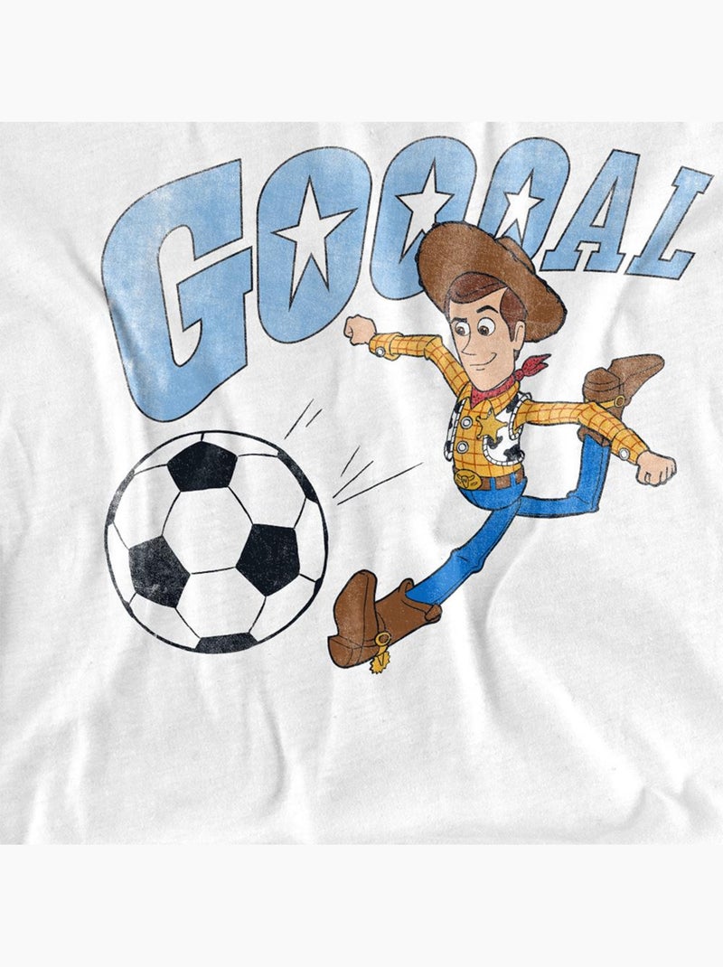 T-shirt motif woody goal - toy story (woody) Blanc - Kiabi