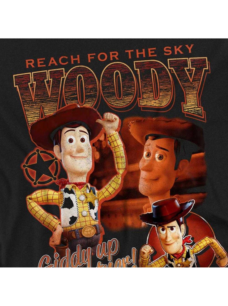 T-shirt motif woody motif/style hommage sheriff - toy story (woody) Noir - Kiabi