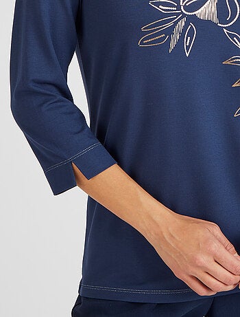 T-shirt motifs coloris doré - Damart